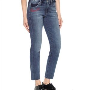 NWOT Joe’s Jeans Smith Embroidered Ankle Crop, 26